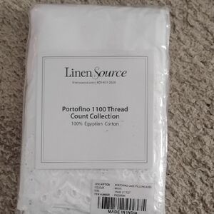 White Egyptian Cotton Pillowcase